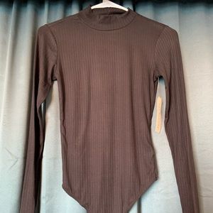 Black long sleeved bodysuit